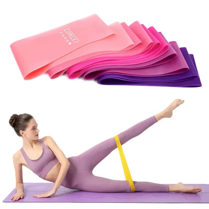 Elastic Resistance Bands Set for Yoga, Pilates, and Strength Training - 5 - Pack - Mi tiendaMi tiendaTender pinkElastic Resistance Bands Set for Yoga, Pilates, and Strength Training - 5 - Pack