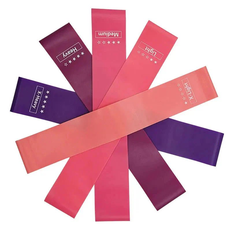 Elastic Resistance Bands Set for Yoga, Pilates, and Strength Training - 5 - Pack - Mi tiendaMi tiendaTender pinkElastic Resistance Bands Set for Yoga, Pilates, and Strength Training - 5 - Pack