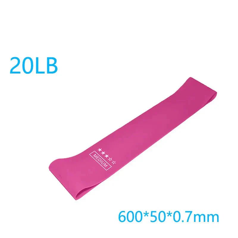 Elastic Resistance Bands Set for Yoga, Pilates, and Strength Training - 5 - Pack - Mi tiendaMi tiendaRose redEC6390