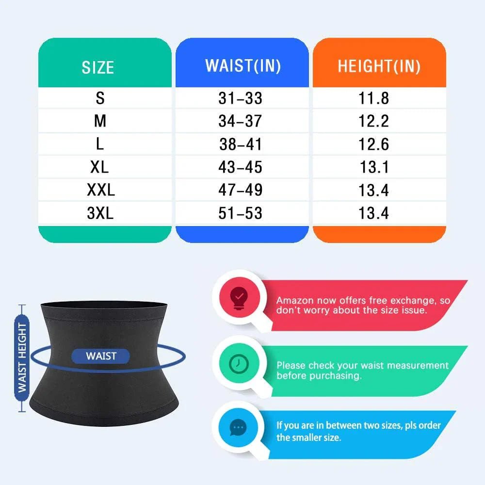 Sauna Waist Trimmer Belt for Men - Mi tiendaMi tiendaSauna Waist Trimmer Belt for Men