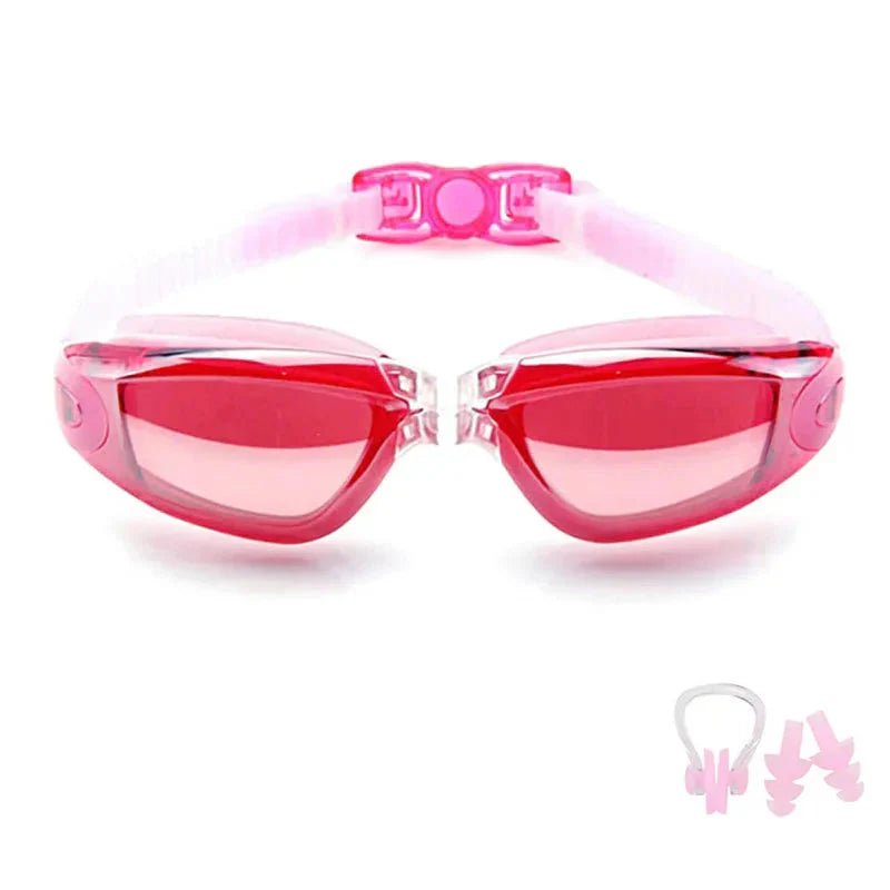 Swimming Goggles for Men & Women – Anti - Fog UV Protection, Waterproof, Adjustable Silicone Swim Goggles for Adults & Kids - Mi tiendaMi tiendaPinkCE495C