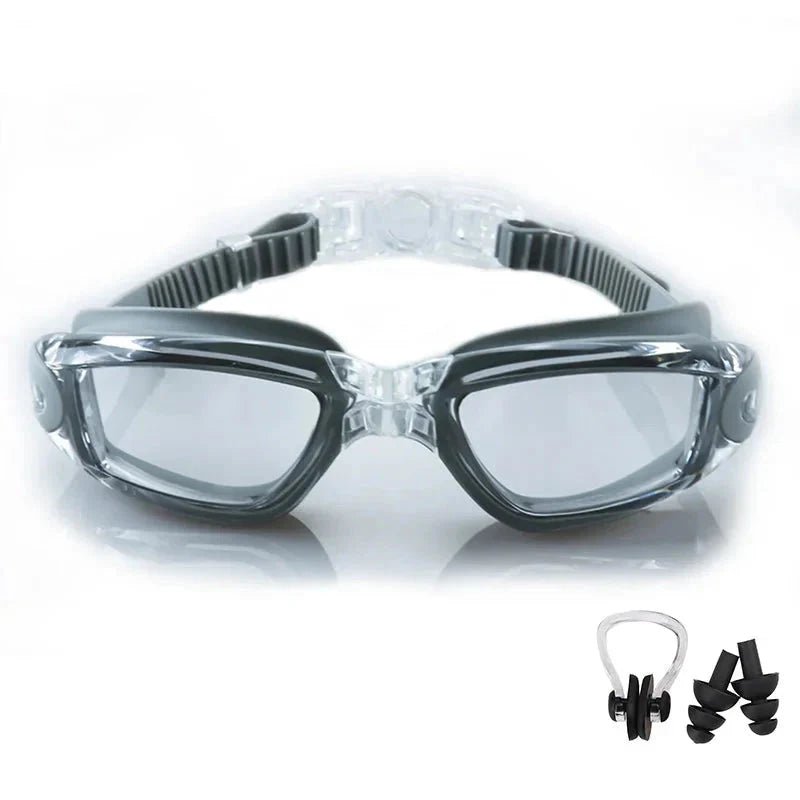 Swimming Goggles for Men & Women – Anti - Fog UV Protection, Waterproof, Adjustable Silicone Swim Goggles for Adults & Kids - Mi tiendaMi tiendaGray - 16D7981