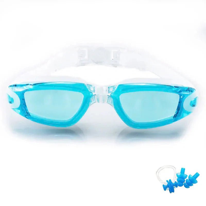 Swimming Goggles for Men & Women – Anti - Fog UV Protection, Waterproof, Adjustable Silicone Swim Goggles for Adults & Kids - Mi tiendaMi tiendaLight Blue - 1AADEE5