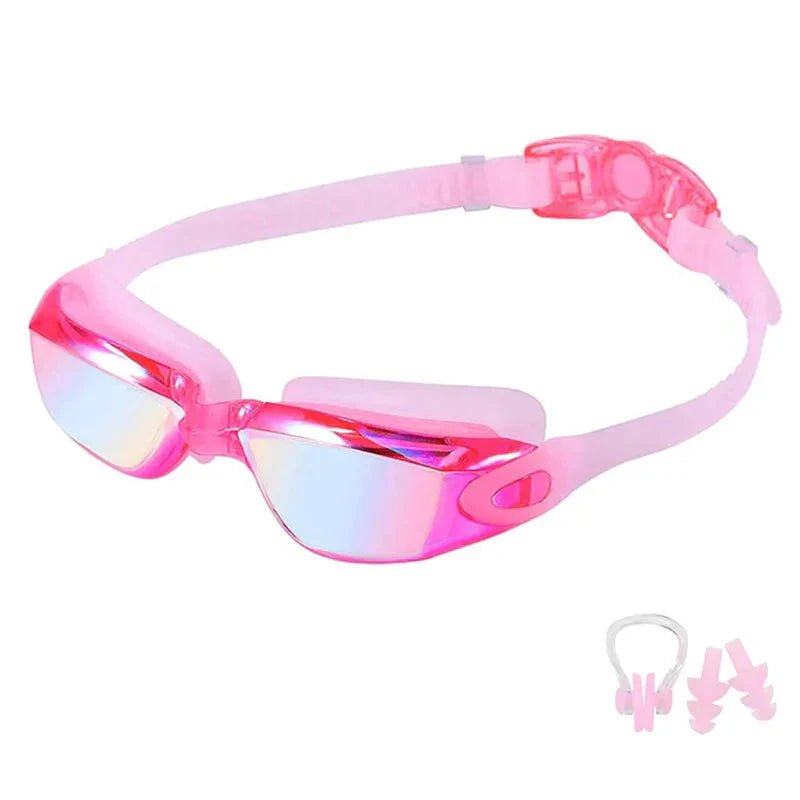 Swimming Goggles for Men & Women – Anti - Fog UV Protection, Waterproof, Adjustable Silicone Swim Goggles for Adults & Kids - Mi tiendaMi tiendaBright PinkE9CEE8