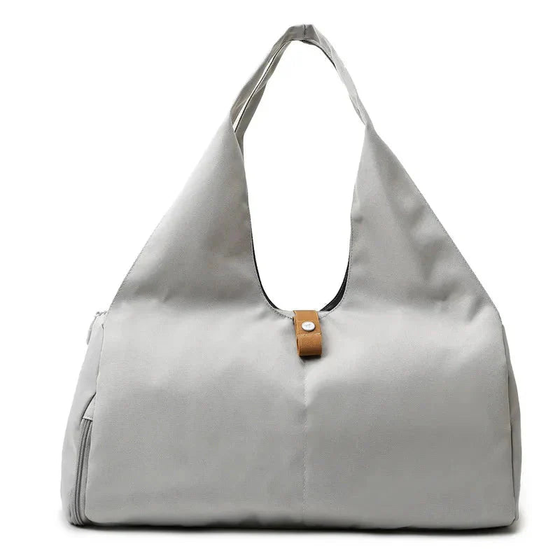 Women'S Multi - Purpose Sports Bag - Waterproof with Shoe Pocket for Yoga, Gym, and Travel - Mi tiendaMi tiendaGrayD7D7D6