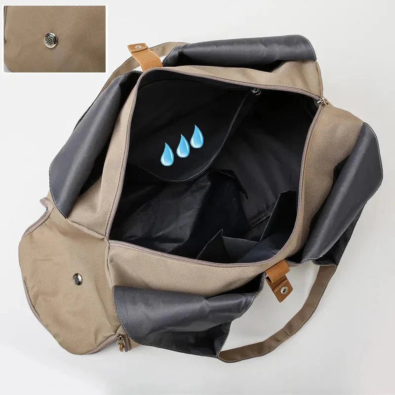 Women'S Multi - Purpose Sports Bag - Waterproof with Shoe Pocket for Yoga, Gym, and Travel - Mi tiendaMi tiendaBlackWomen'S Multi - Purpose Sports Bag - Waterproof with Shoe Pocket for Yoga, Gym, and Travel