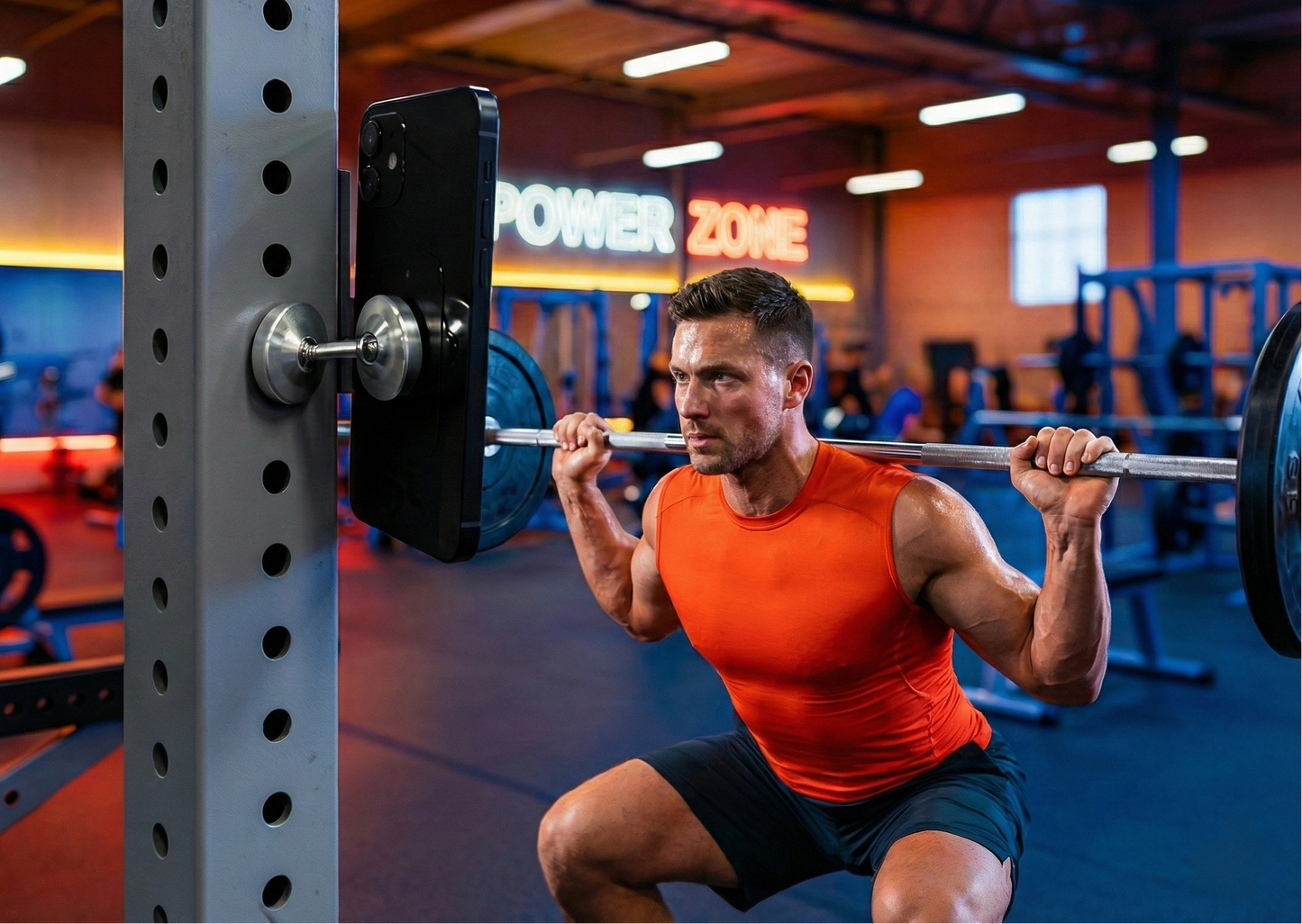 Soporte para móvil con imán doble