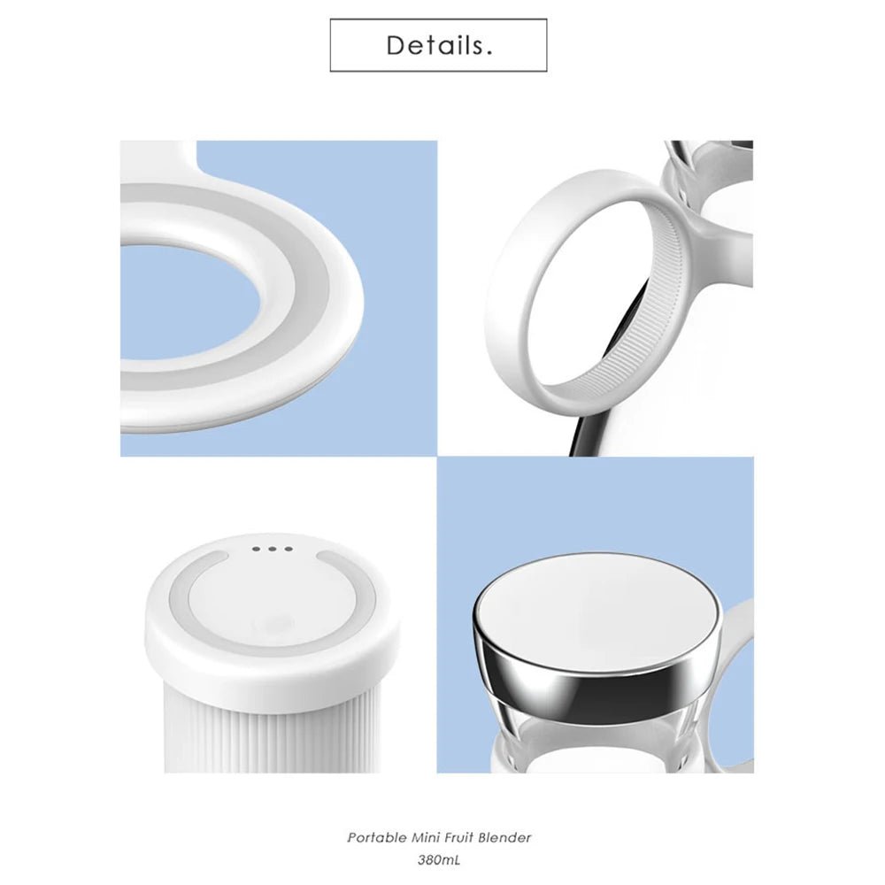 Batidora Eléctrica Portátil Multifunción (350 ml) - Aury SportAury SportBlancoBatidora Eléctrica Portátil Multifunción (350 ml)