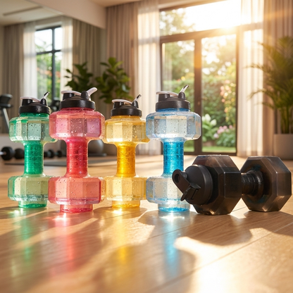 Botella Deportiva en Forma de Mancuerna 2500 ml