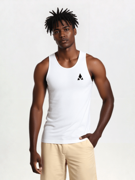 Camiseta sin mangas Hombre - Aury SportAury SportBlancoCamiseta sin mangas | Aury Sport