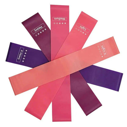Elastic Resistance Bands Set for Yoga, Pilates, and Strength Training - 5 - Pack - Mi tiendaMi tiendaTender pinkElastic Resistance Bands Set for Yoga, Pilates, and Strength Training - 5 - Pack