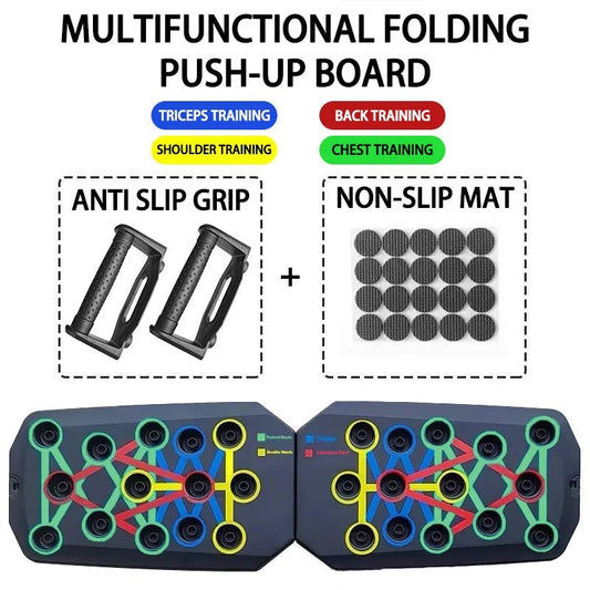 Portable Multifunctional Push - Up Board Set with Handles Foldable Fitness Equipment for Chest Abdomen Arms and Back Training - Mi tiendaMi tiendaBoard PadPortable Multifunctional Push - Up Board Set with Handles Foldable Fitness Equipment for Chest Abdomen Arms and Back Training