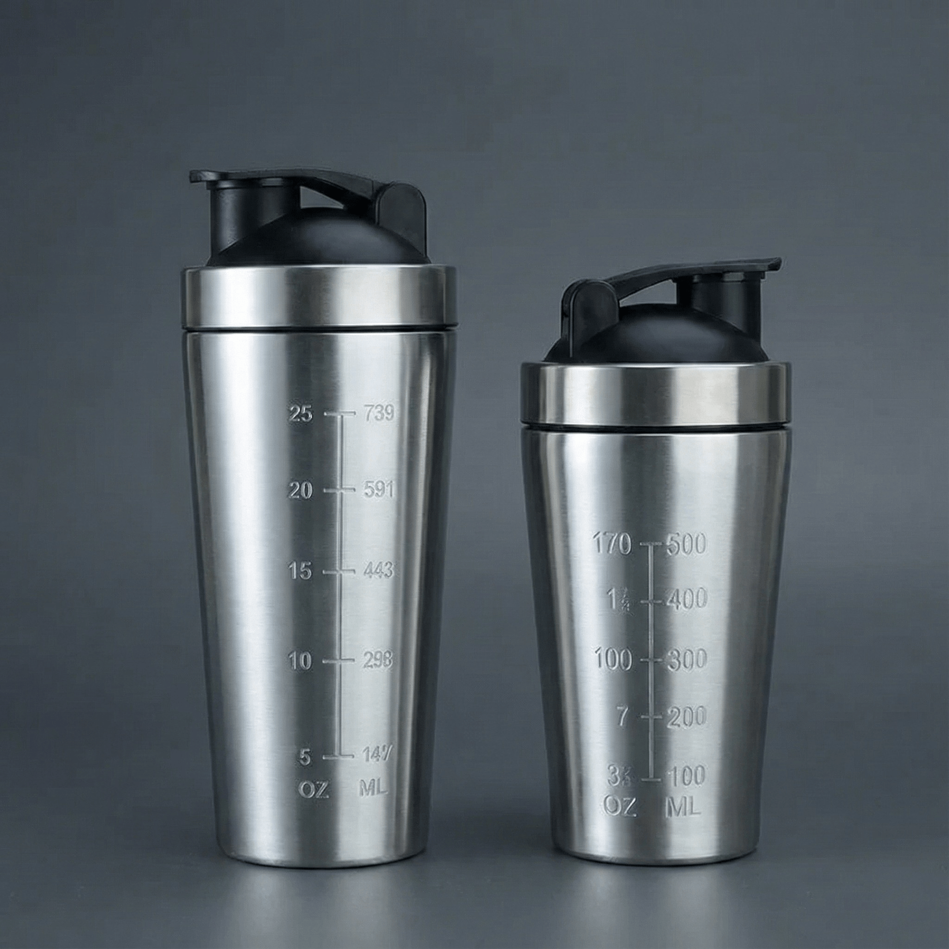 Shaker de Acero Inoxidable 500/750ml - Aury SportAury Sport750Ml - BlackShaker de Acero Inoxidable 500/750ml